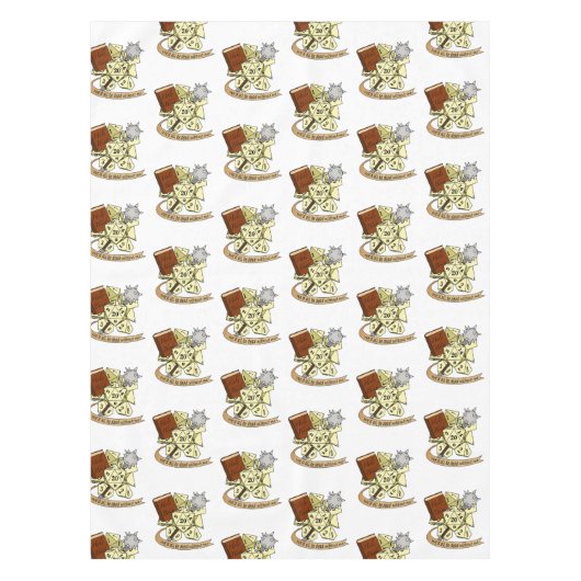Cleric Dice Design Tischdecke (Vorderseite)