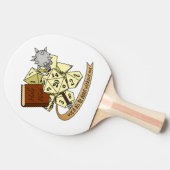 Cleric Dice Design Tischtennis Schläger (Seitenansicht)