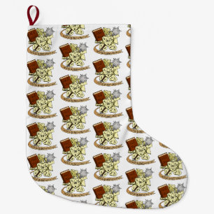 Cleric Dice Design Weihnachts-Strumpf Großer Weihnachtsstrumpf