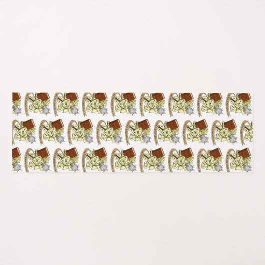 Cleric Dice Design Yogamatte (Vorderseite (Horizontal))