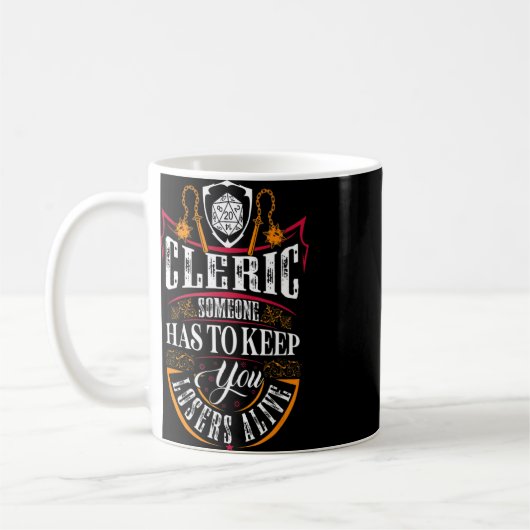 Cleric Dungeons RPG Dragons Gaming 1 Kaffeetasse (Links)