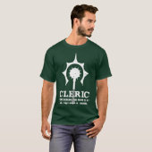 Cleric Gamer D20 Dice Dungeon Dragons Gaming T-Shirt (Vorne ganz)