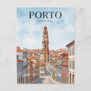 Clérigos-Turm Porto Portugal Postkarte