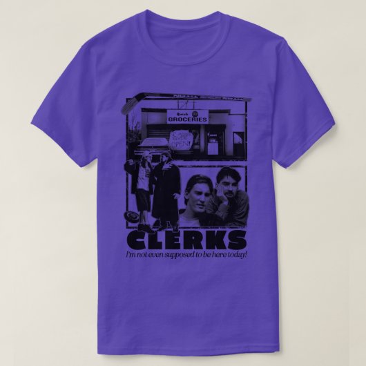 Clerks 1990er Fan-Design T-Shirt (Design vorne)