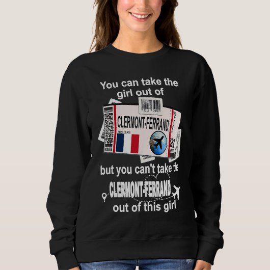 Clermont Ferrand Boarding Pass  Clermont Ferrand G Sweatshirt (Vorderseite)