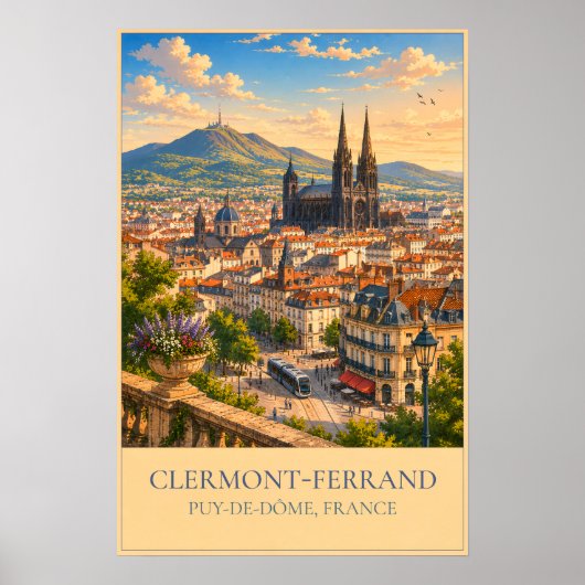 Clermont-Ferrand Poster (Vorne)