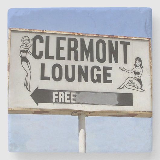 Clermont Lounge Atlanta, Clermont Lounge, Steinuntersetzer (Vorderseite)