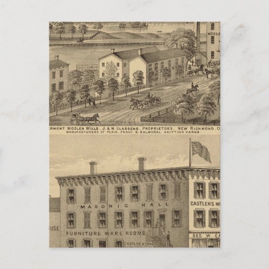 Clermont Woolen Mills Postkarte (Vorderseite)