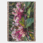 Clerodendrum Sternexplosion Blume Throw Blanket Decke (Vorderseite Vertikal)