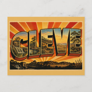 Cleve Südaustralien Eyre-Halbinsel Vintage Art Postkarte