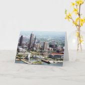 Cleveland-12x18 faltete Mitteilungskarten (Gelbe Blume)