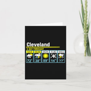 Cleveland 5 Day Forecast Funny Travel Wether Karte