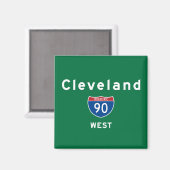 Cleveland 90 magnet (Vorderseite/Rückseite)