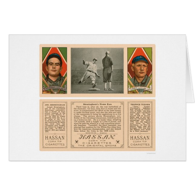 Cleveland Amerikanischen Ureinwohners Baseball 191 (Vorderseite (Horizontal))