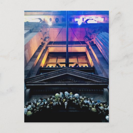 Cleveland Architecture auf Weihnachts-Postkarte Feiertagspostkarte (Vorderseite)