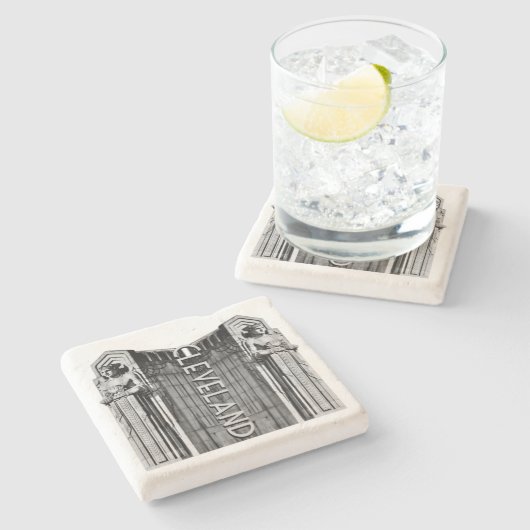 Cleveland Art Deco Untersetzer (Seitenansicht)