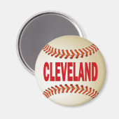 CLEVELAND BASEBALL MAGNET (Vorderseite/Rückseite)