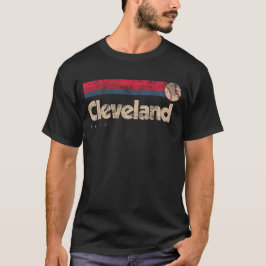 Cleveland Baseball Softball City Ohio Retro T-Shirt