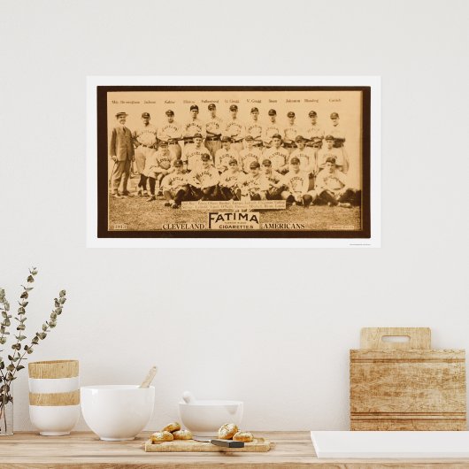 Cleveland Baseball Team 1913 Poster (Küche)