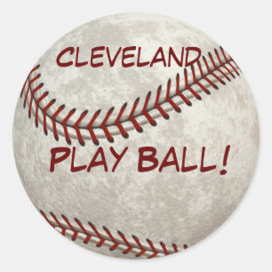 Cleveland-Baseballspiel-Ball! Amerikanische Runder Aufkleber