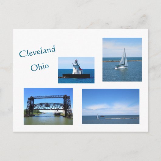 Cleveland besuchen postkarte (Vorderseite)
