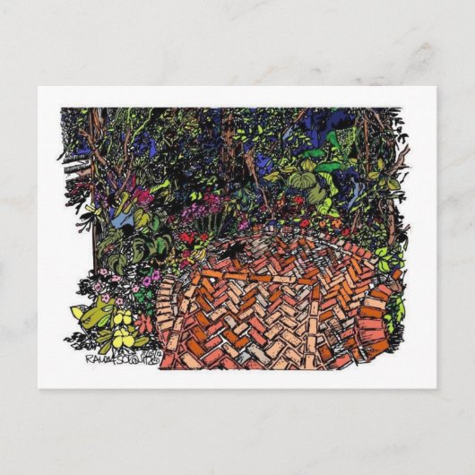 Cleveland Botanischer Garten - Farbkarte Postkarte (Vorderseite)