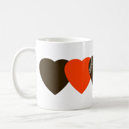 Cleveland Browns Football Herzdesign Kaffeetasse