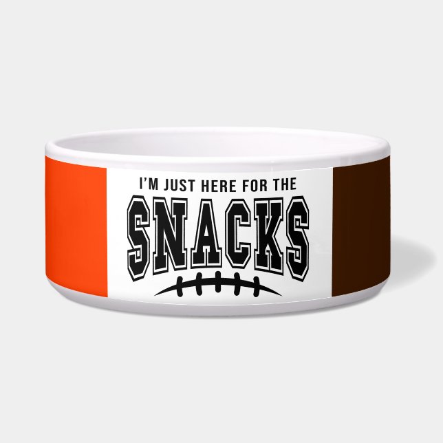Cleveland Browns Fußball für Snacks Pet Napf (Vorderseite)