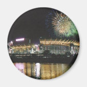 Cleveland Browns Fußballstadion Feuerworte Magnet (Vorne)