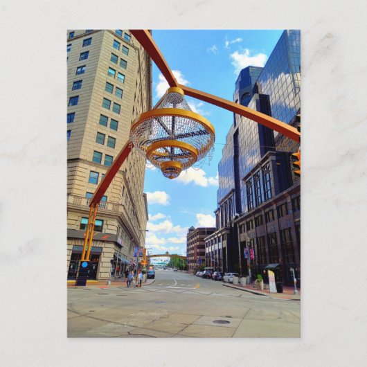 Cleveland Chandalier at Playhouse Square Postkarte (Vorderseite)