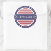 Cleveland City Pride Emblem – American Identity Runder Aufkleber (Tasche)