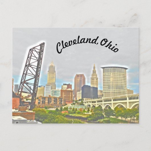 Cleveland Curve Riverview Postcard Postkarte (Vorderseite)