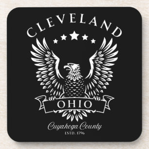 Cleveland Cuyahoga County Ohio Vintage Adler Getränkeuntersetzer