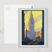 Cleveland - Das neue Terminal für die Gewerkschaft Postkarte (Vorne/Hinten)