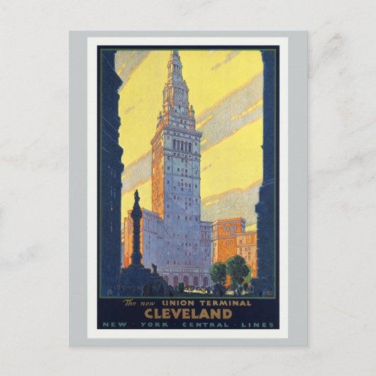 Cleveland - Das neue Terminal für die Gewerkschaft Postkarte (Vorderseite)