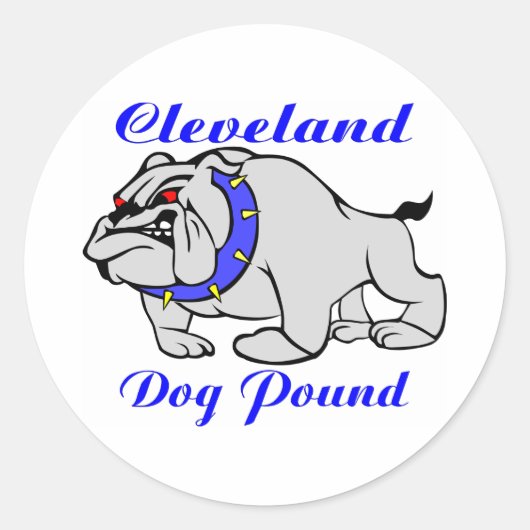 Cleveland Dog Pound Runder Aufkleber (Vorderseite)