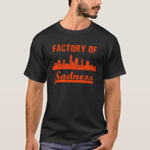 Cleveland-Fabrik der Traurigkeits-Stadt-Skyline T-Shirt