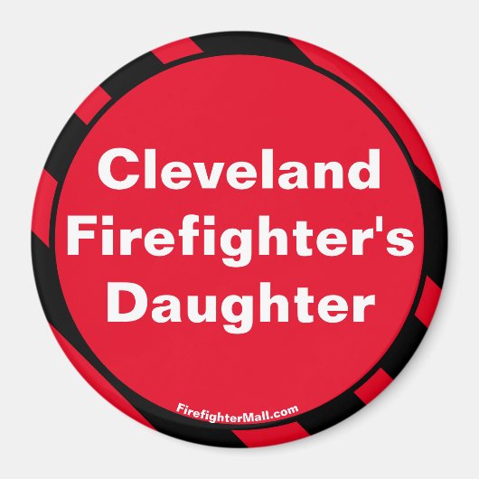 Cleveland Firefighter-Dauermagnet Magnet (Vorne)