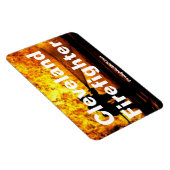 Cleveland Firefighter Flammen - flexibler Magnet (Rechte Seite)