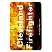 Cleveland Firefighter Flammen - flexibler Magnet (Vertikal)