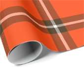 Cleveland Football Kariert Wrapping Paper Geschenkpapier (Rolleneckpunkt)