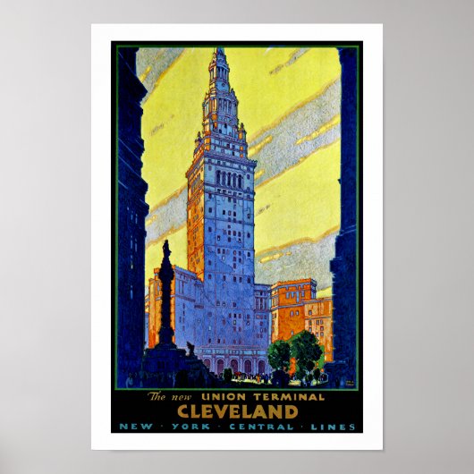Cleveland ~ Gewerkschaft Terminal Poster (Vorne)