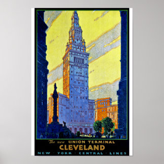 Cleveland Gewerkschaft Terminal Poster