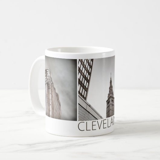 Cleveland-Grafik-Tasse Kaffeetasse (Vorderseite Links)