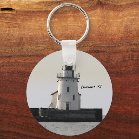 Cleveland Harbor Lighthouse Schlüsselanhänger (Vorderseite)