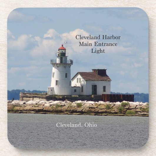 Cleveland Harbour Main Eintritt Light Untersetzer (Vorderseite)