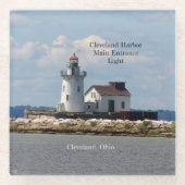 Cleveland Harbour Main Eintritt Light Untersetzer (Vorderseite)
