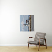 Cleveland Harbour Main Eintritt Light Wandteppich (Beispiel)