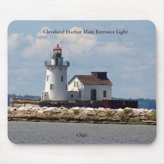 Cleveland Harbour Main Intrance Light Mousepad (Vorne)