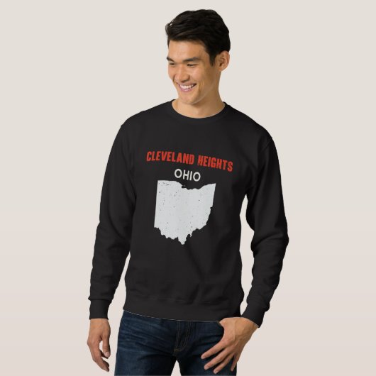 CLEVELAND HEIGHTS Ohio USA State America Travel Oh Sweatshirt (Vorne ganz)